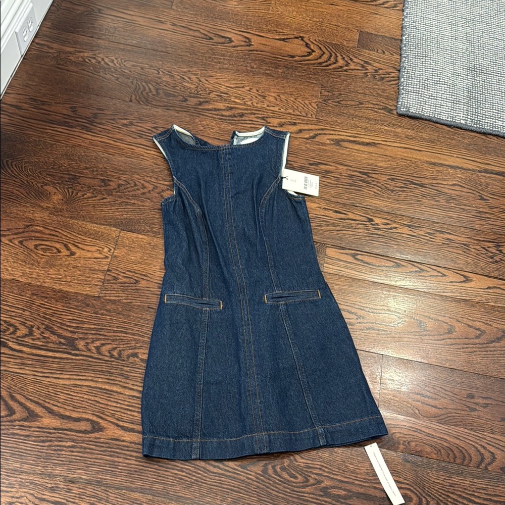 Reformation Citron Denim Sleeveless Mini Dress